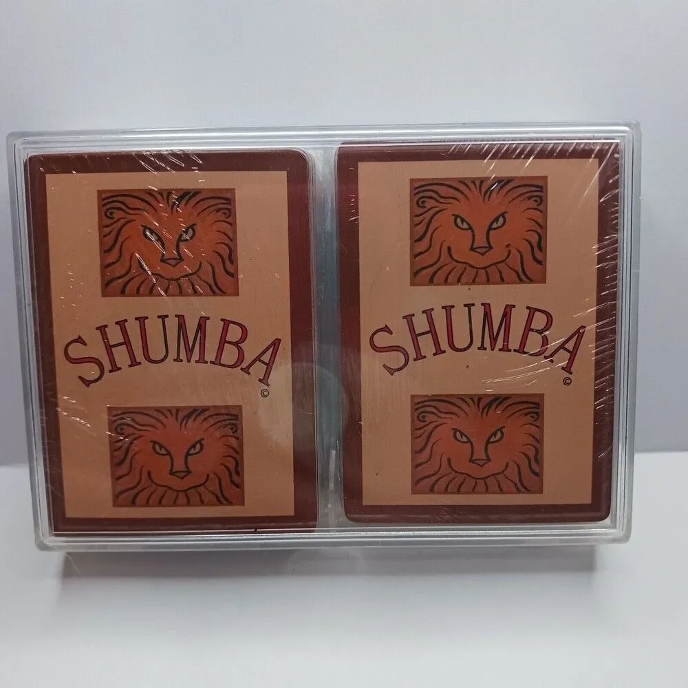 Shumba Card Game New in Hard Plastic Case 2 Decks Lion African Card Games Books